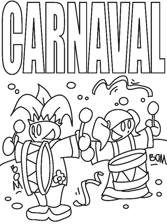 Carnavalskleurplaat
